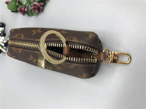 louis vuitton card holder keychain|louis vuitton coin pouch keychain.